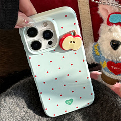 红色波点苹果17手机壳iphone16promax适用12防摔14立体13小清新15