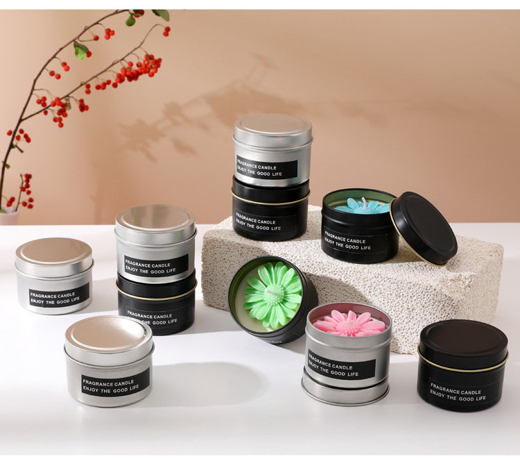 Cute Simple Style Daisy Wax Scented Candle Home Fragrance display picture 3