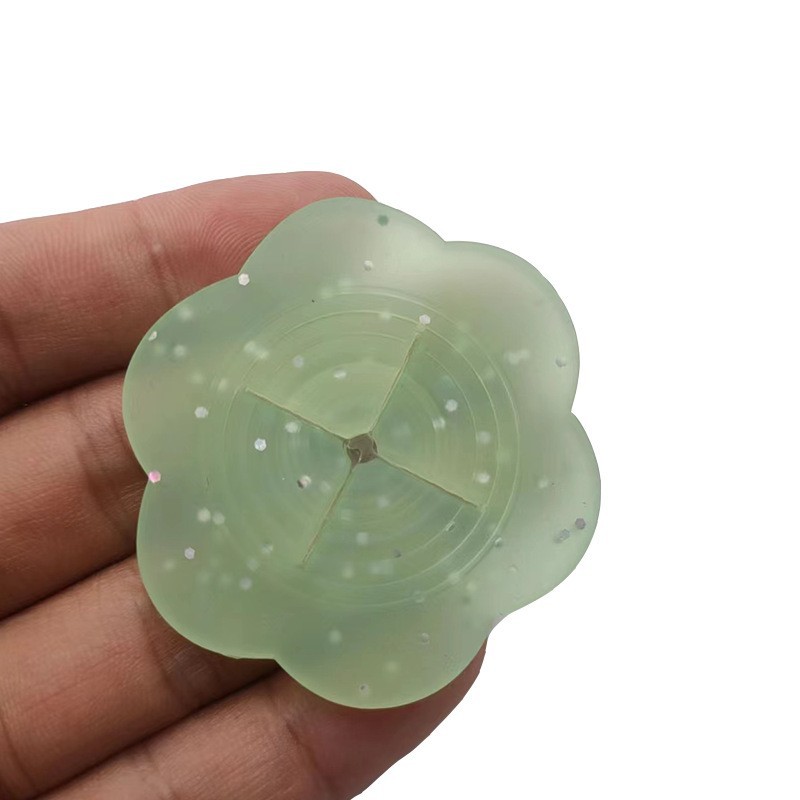 연한 녹색 실리콘 중간 직경 5cm