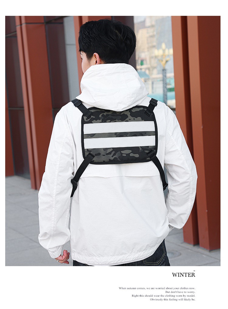 Nouveau sac de course de nuit en tissu Oxford camouflage pour hommes et femmes, sac de poitrine tendance de marque pour sports de plein air, sac à dos de cyclisme_voghion.com