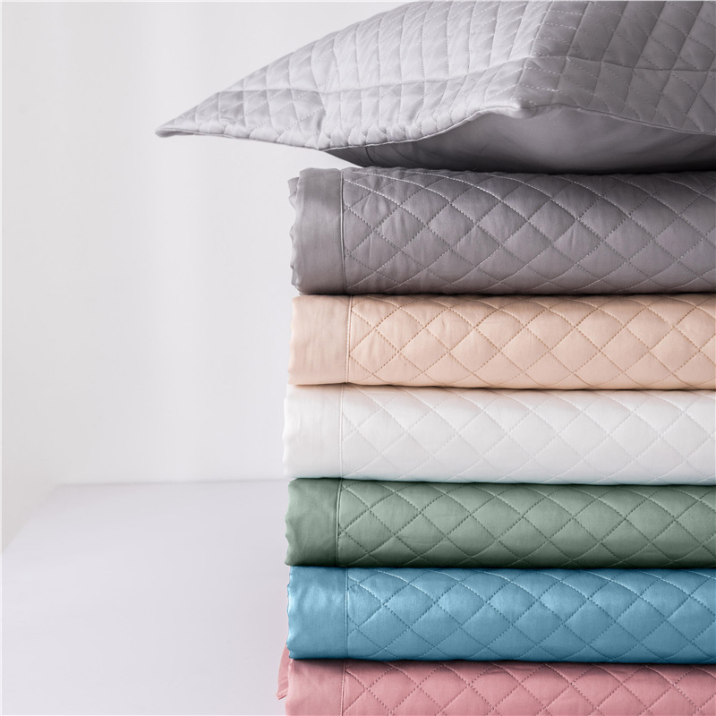 2025 nueva cubierta de cama de algodón de tres piezas, sábanas de algodón de lujo ligero de algodón largo, algodón general de cuatro estaciones