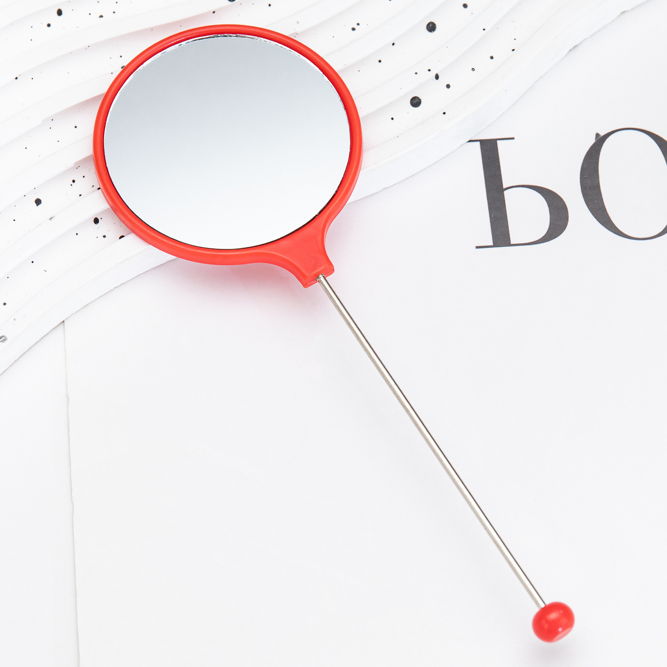 Espejo portátil de alta definición, espejo de mano, espejo de mano, espejo de maquillaje de mango especial para niñas