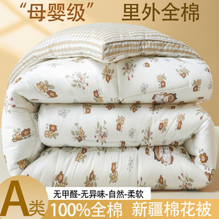 Class a Maternal and Infant-Grade Pure Cotton Winter Quilt, Made Entirely of Xinjiang Cotton, Suitable for Spring and Autumn, Thickened and Warm for Winter