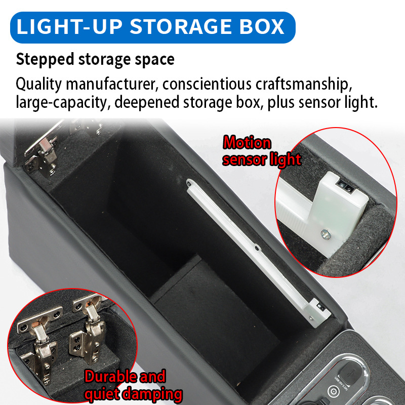 Suitable for Honda Stepwgn Rp8 Rp6 Armrest Box Stepwgn Rg1/Rk5 Armrest Box Hybrid Version Storage Box