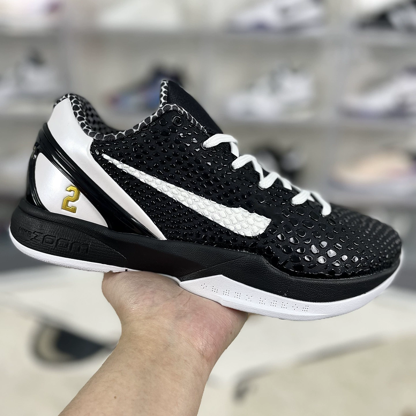 Обувь Путянь высокой версии Kobe 6 баскетбольные кроссовки мужские Kobe6 Protro практичные кроссовки женские черные Мамба кроссовки