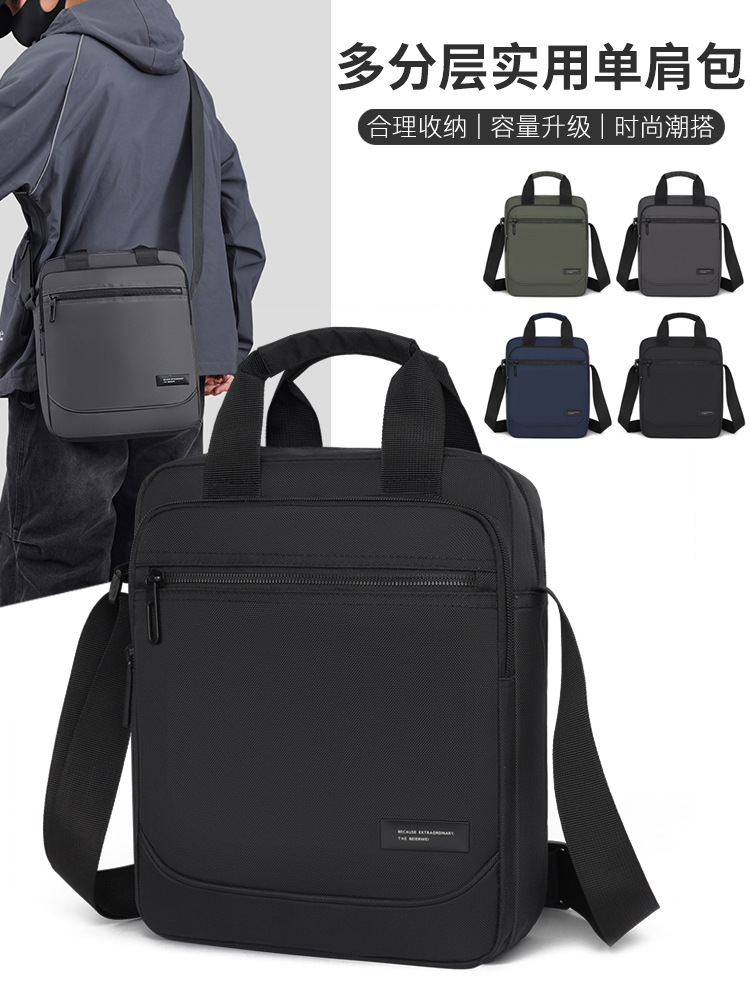 Bolso de hombro para hombre Bolso de hombre nuevo transfronterizo de gran capacidad Bolso de viaje de negocios Bolso de mensajero de tela Oxford casual