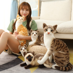 アマゾン模擬猫ぬいぐるみおもちゃ子猫抱き枕猫人形布人形越境販売人気商品在庫あり卸売