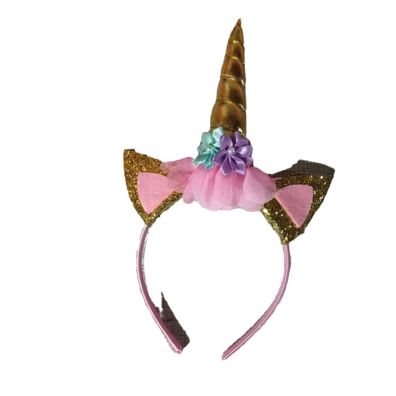 Unicornio de Halloween para niños con diadema de luz fiesta de cumpleaños transfronterizo Amazon