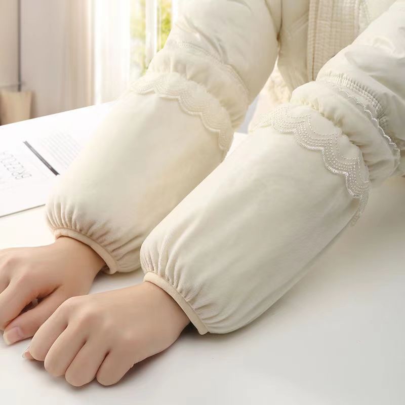 여성 가을 ??겨울 작업 사무실 방오 슬리브 학생용 짧은 슬리브 남녀용 귀여운 다운 재킷 슬리브