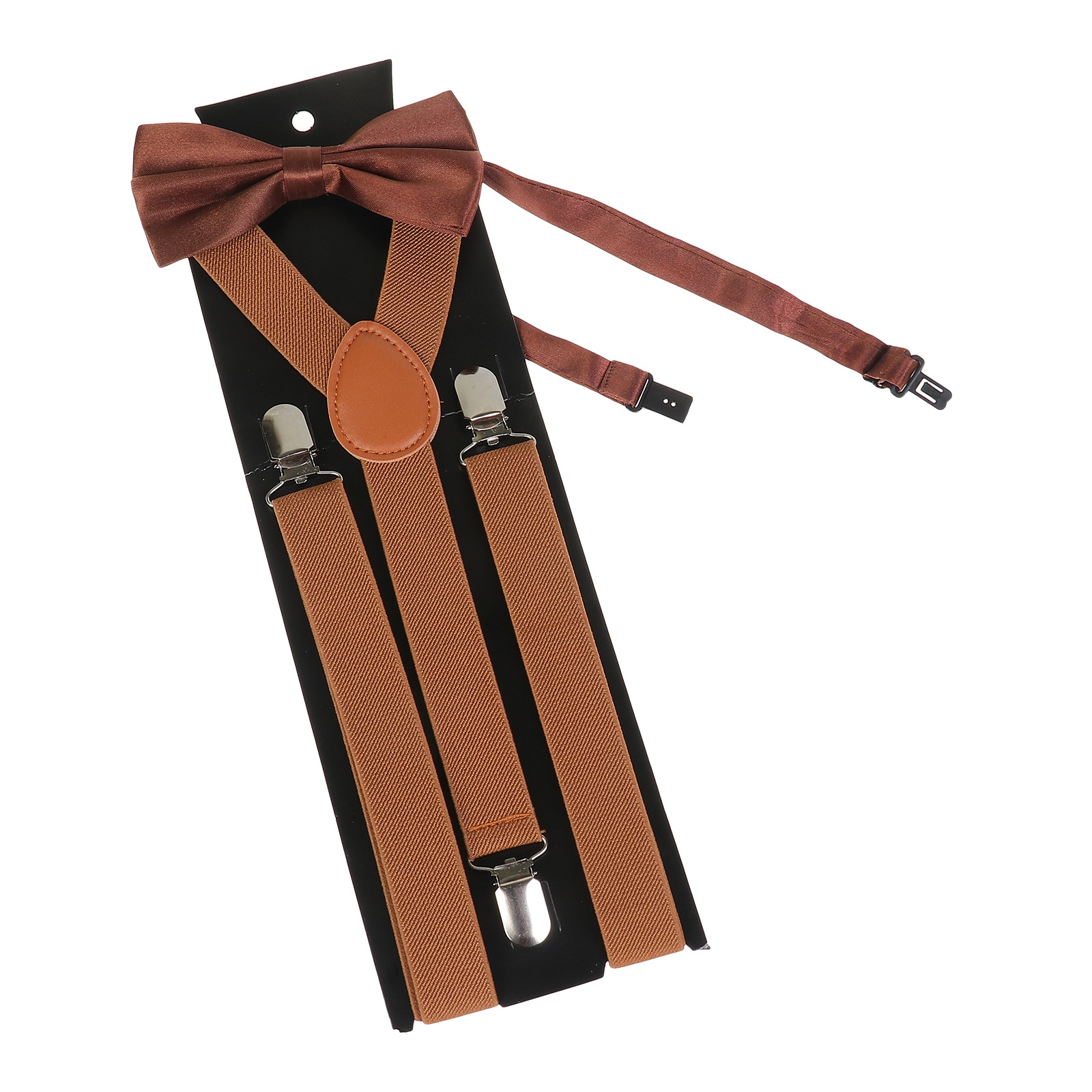 Tirantes unisex para adultos con accesorios de corbatín, tirantes elásticos para pantalones, conjunto de corbatín al por mayor