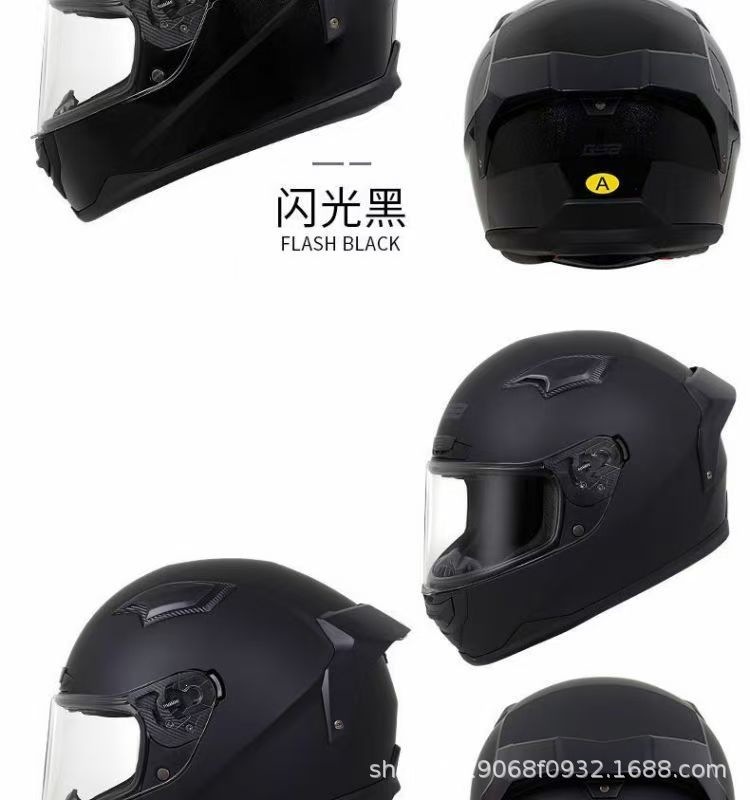 Gsb-371 Motorcycle Helmet with a Versatile High-Profile Helmet Body, Reserved Headphone Slot, Sturdy Abs Helmet Body, Suitable for All Seasons, Unisex