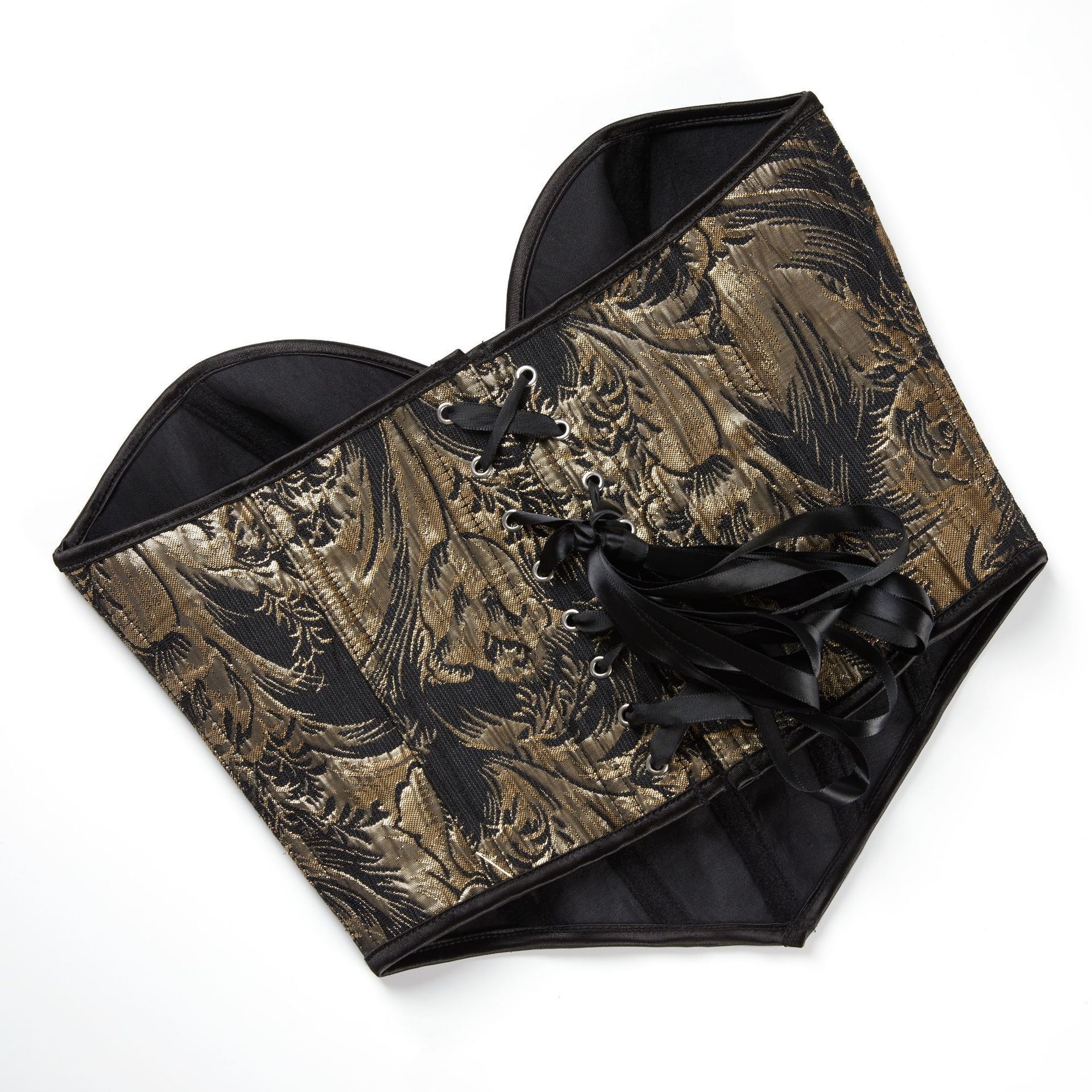 Nuevo tamaño grande negro dorado corset de pecho sexy chaqueta plástica Amazon Aliexpress TEMU transfronterizo