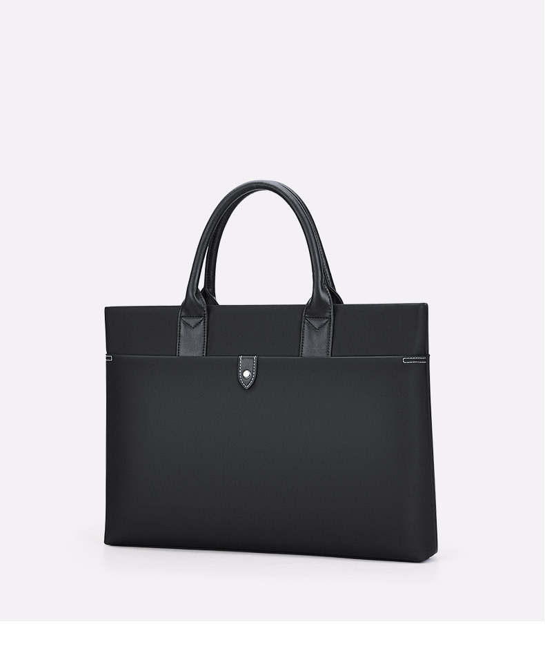 Cặp công sở nam vải Oxford chống thấm, nhiều ngăn đựng laptop 15 inch — Màu đen, màu xanh, Hồng, Màu nâu chi tiết 11