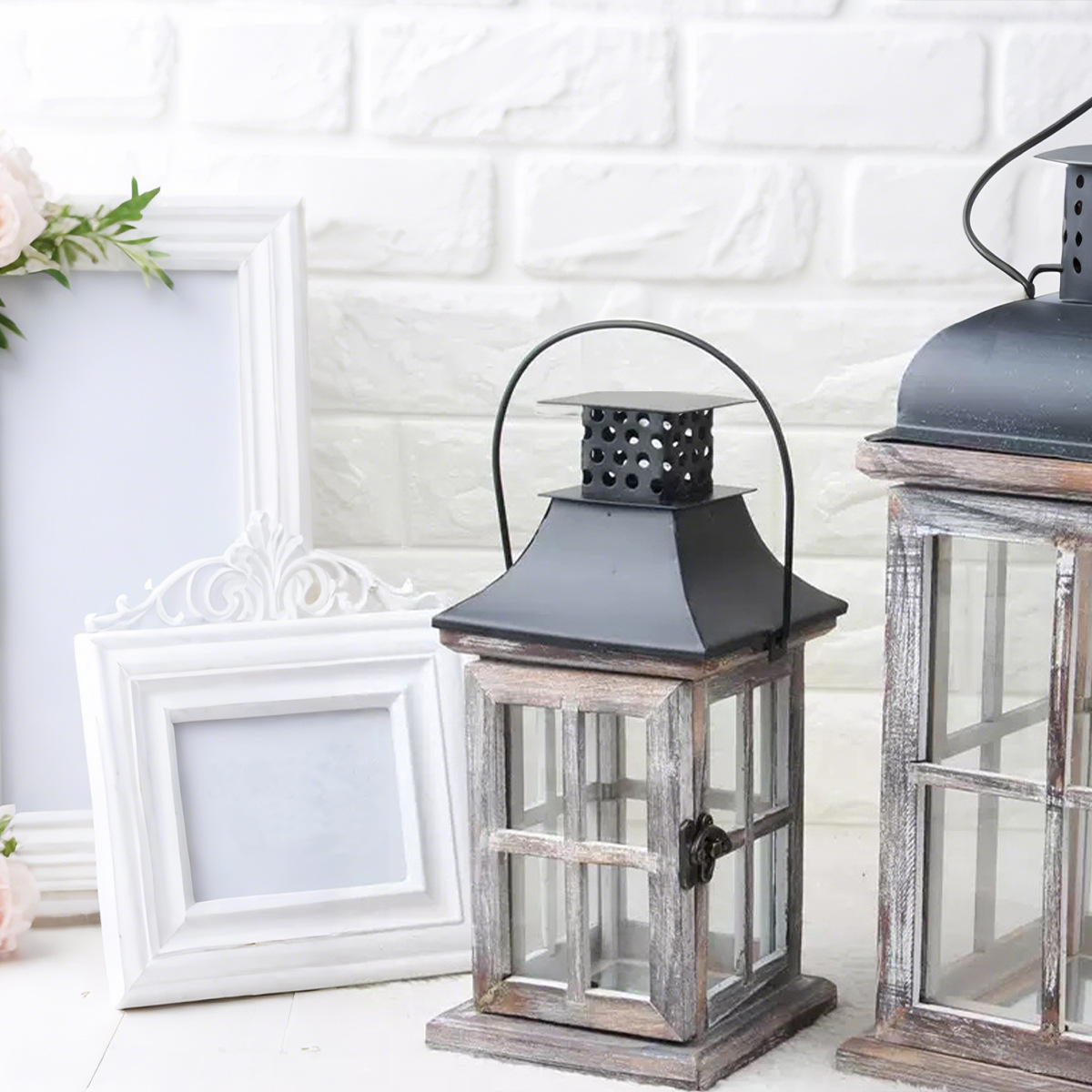 Candelaria de madera vintage creativa para hacer viejos candelabos románticos decoraciones de lámparas de viento decoraciones de la mesa de comedor decoraciones de la sala de estar decoraciones de atmósfera