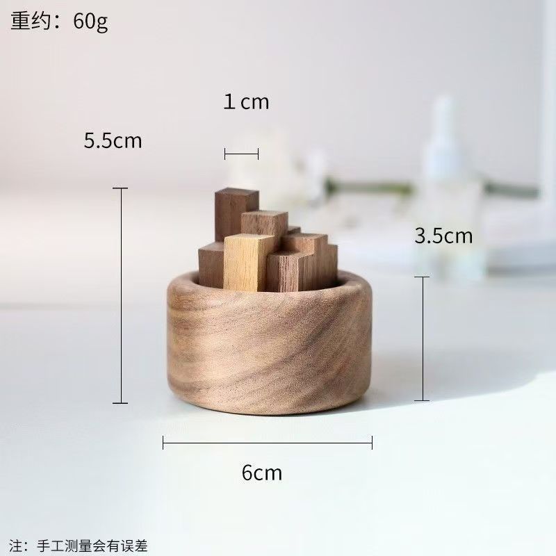 创意散香器小柴堆精油扩香木香薰扩香器黑胡桃木榉木车载家居摆件|undefined