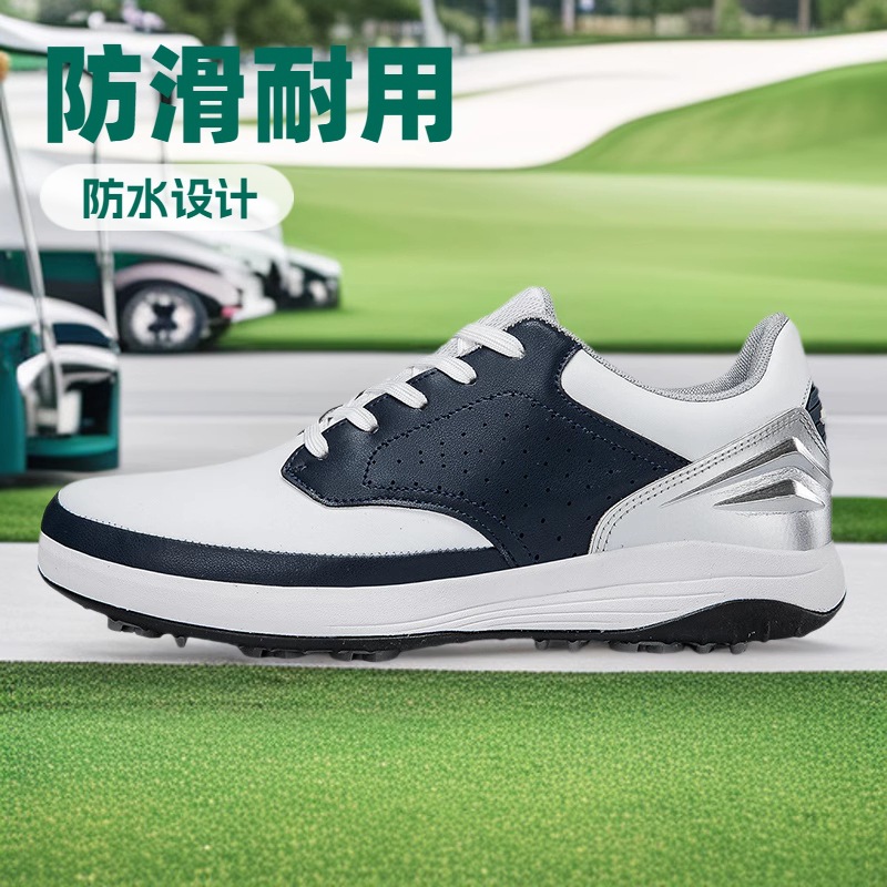 새로운 남성 골프 신발 전문 7 스터드 미끄럼 방지 방수 골프 스포츠 신발 빅