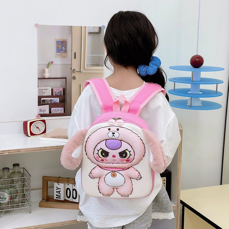 Mochila infantil lindas mochila de niña caricatura niños mochila de jardín de infantes respirada preescolar mochila de niña pequeña