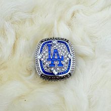 新款2024洛杉矶道奇队棒球总冠军戒指欧美流行饰品