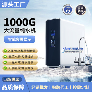 New 1000g Large Flow Kitchen Ro Reverse Osmosis Water Purifier with Smart Tds Display for Home Direct Drinking Water Purification