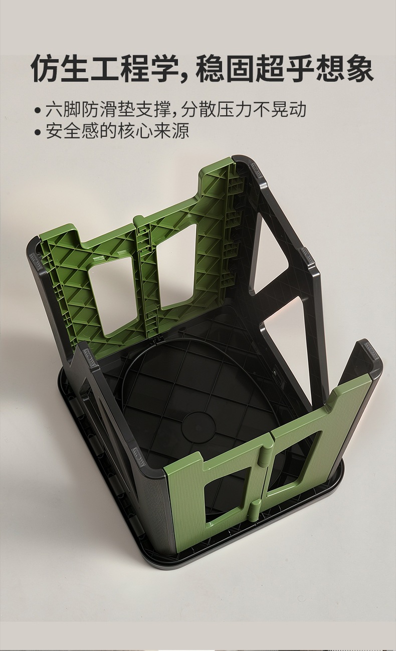New cross-border folding toilet for car emergency, camping, portable odor-proof outdoor mobile toilet for adults