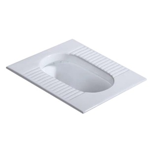 Squatting pan high temperature porcelain thin toilet side row left and right drainage squatting pit non-digging desktop squatting pit