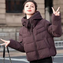 时尚短款冬季2025年韩版连帽保暖加厚气质宽松棉服新款外套女装潮
