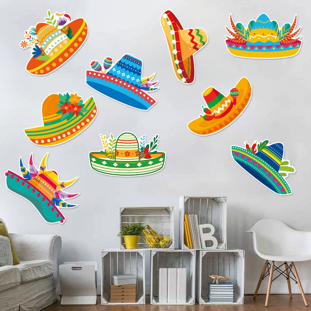 Nuevo México 5 de mayo Fiesta de decoración pared sombrero de fiestas mexicanas atmósfera decoración image 3