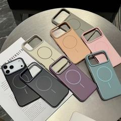 iPhone17対応 磁気充電対応 柔らかな肌触りのスマホケース Apple 16PROMAX マット仕上げ 耐衝撃 15保護ケース