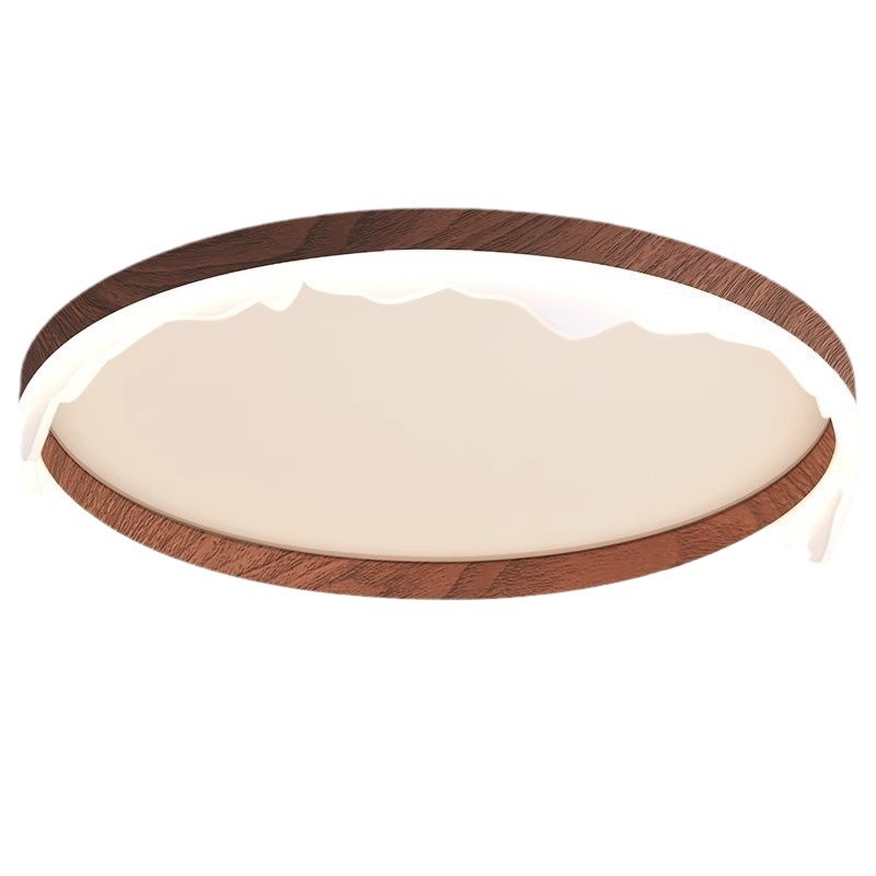 lámpara de dormitorio lámpara de techo moderna simple protector de ojos color nuez retro creativo iceberg estudio lámpara de habitación principal