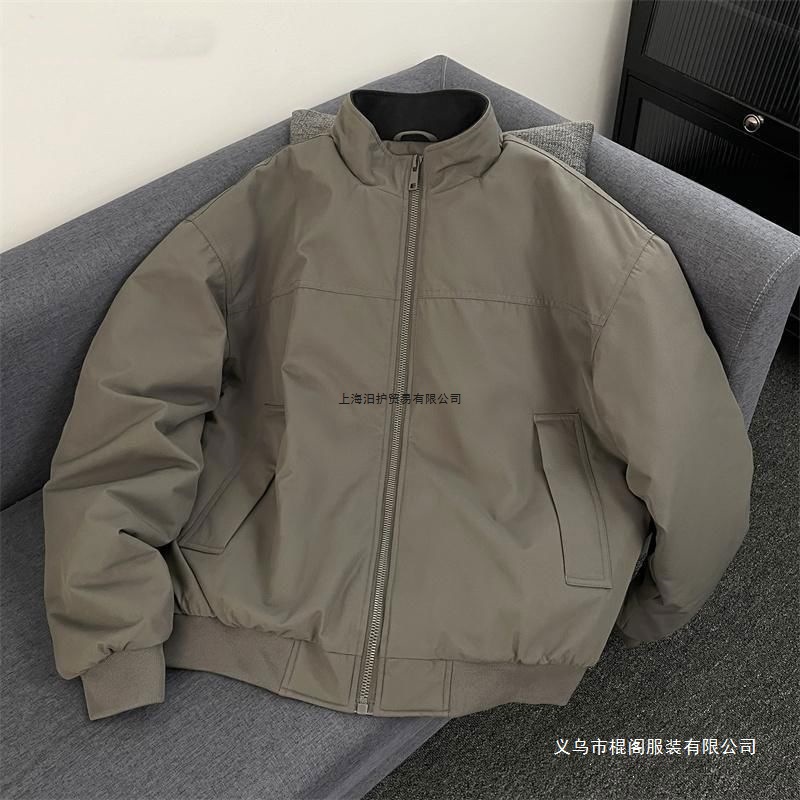 2026春季新款短款飞行夹克男立领棒球服美式复古显瘦休闲工装外套