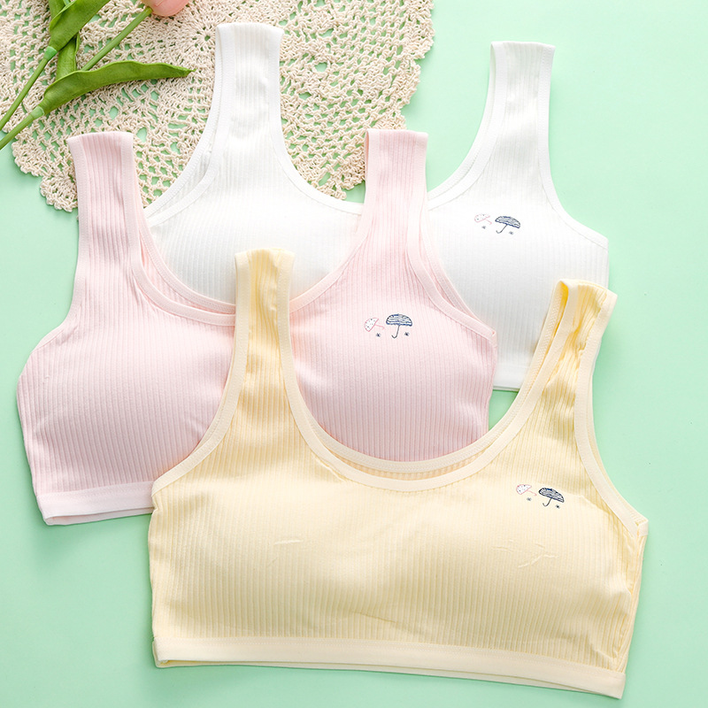 Wholesale development period small junior Senior high school sports underwear student girl vest bra wrapped without steel ring thin cushion Wholesale development period small junior Senior high school sports underwear student girl vest bra wrapped without steel ring thin cushion