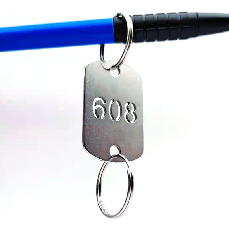 亚马逊标签牌货源直供 包租婆房号钥匙牌 不锈钢镂空金属牌编号