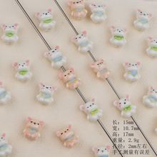 景德镇陶瓷串珠卡通熊散珠配件手工DIY饰品手链配件材料厂家批发