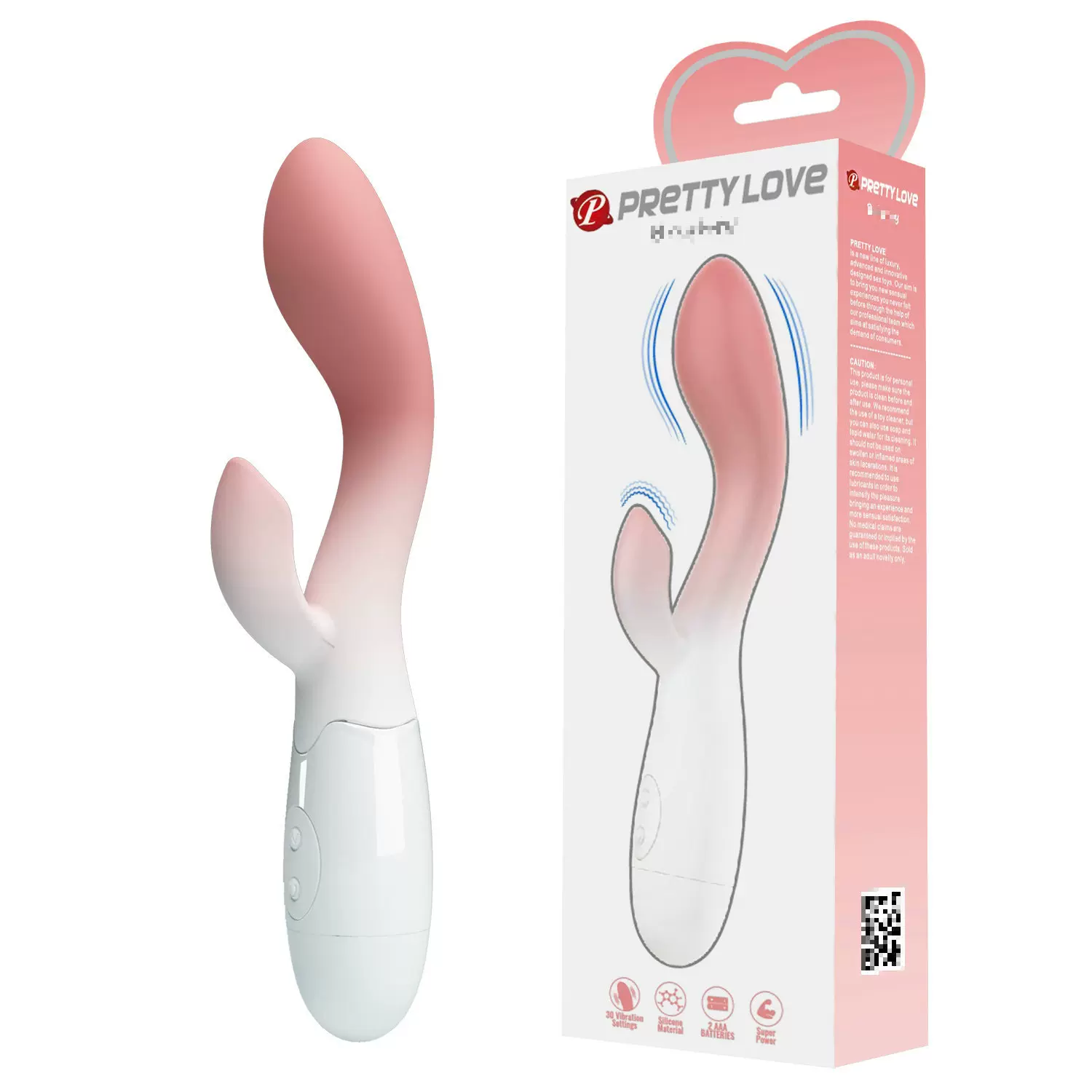 百乐派蒂拉 双振棒震动棒硅胶渐变色女用器具 成人用品14174-A5