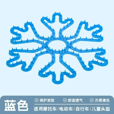 Padded Lining for Electric Motorcycle Riding, Does Not Press on Hair, Good Ventilation, Breathable, Anti-Odor, Universal Breathable Pad Helmet (Dəbilqə (Kaska) aksesuarları) - 1-helmet-inner-lining-blue-30g
