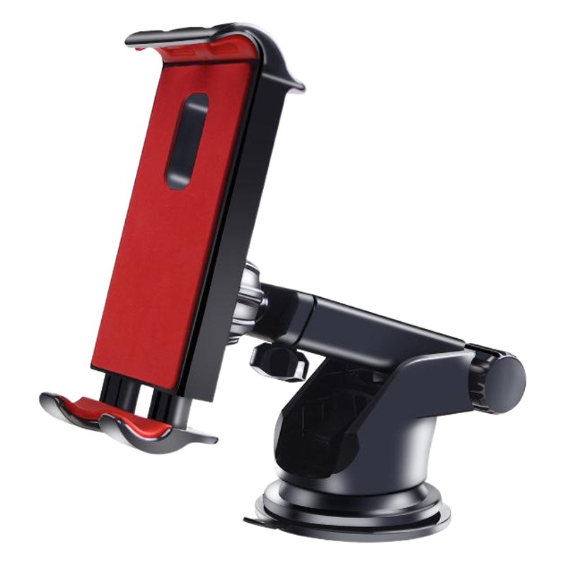 Soporte para teléfono móvil para automóvil de 6.4-10 pulgadas al por mayor soporte plano de la consola central de elevación de ventosa plegable