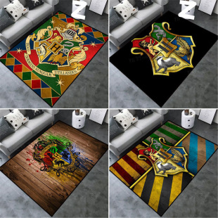 Harry Potter Carpet Magic Academy World Map American Retro Living Room Sofa Bedroom Bedside Floor Mat Non-Slip