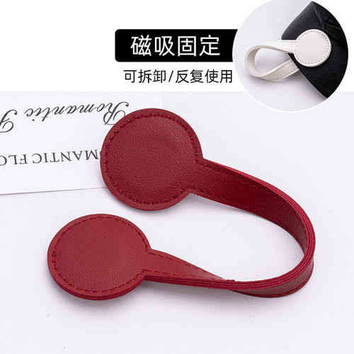 Pouch magnetic snap-free hemming tab for pants sleeve length adjustment, anti-drag strong magnetic bookmark clip