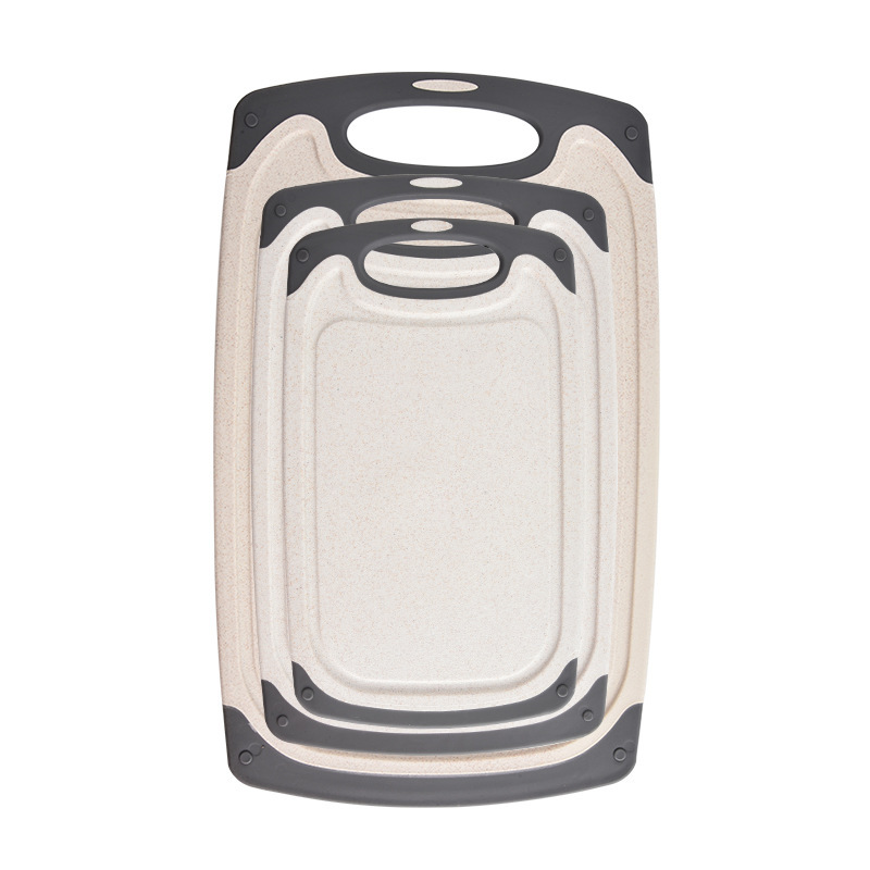 Nuevas herramientas de cocina portátiles de paja de trigo TPR + pp tablero de cocina