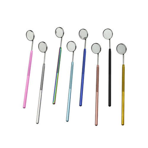 Color grafted eyelash inspection mirror, eyelash artist handheld mirror, anti-warping eyelash root screening mirror, eyelash self-examination mirror