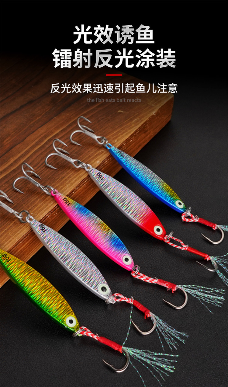 Sinking Jigging Spoon Lures Deep Diving Jigging Spoon Baits Fresh Water Bass Swimbait Tackle Gear