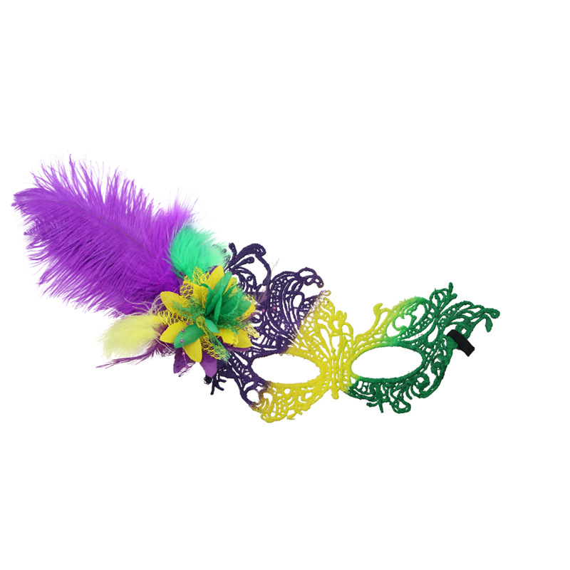 In stock al por mayor brillante plumas indias bandas de maquillaje de baile espectáculo de fiesta bandas de cabello accesorios