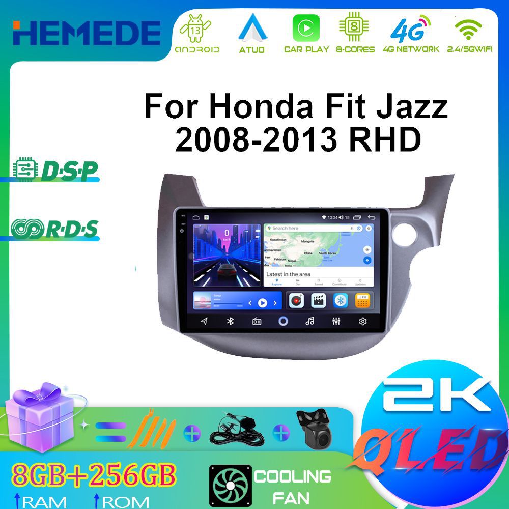 เครื่องนำทางแบบออลอินวันระบบแอนดรอยด์หน้าจอใหญ่ระบบนำทาง GPS ใช้ได้กับรถประเภทเปปไทด์08-13แบบข้ามพรมแดน
