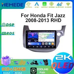 08 Honda Fit sağ sükan Android böyük ekran naviqasiya, Carplay, DVD naviqasiya