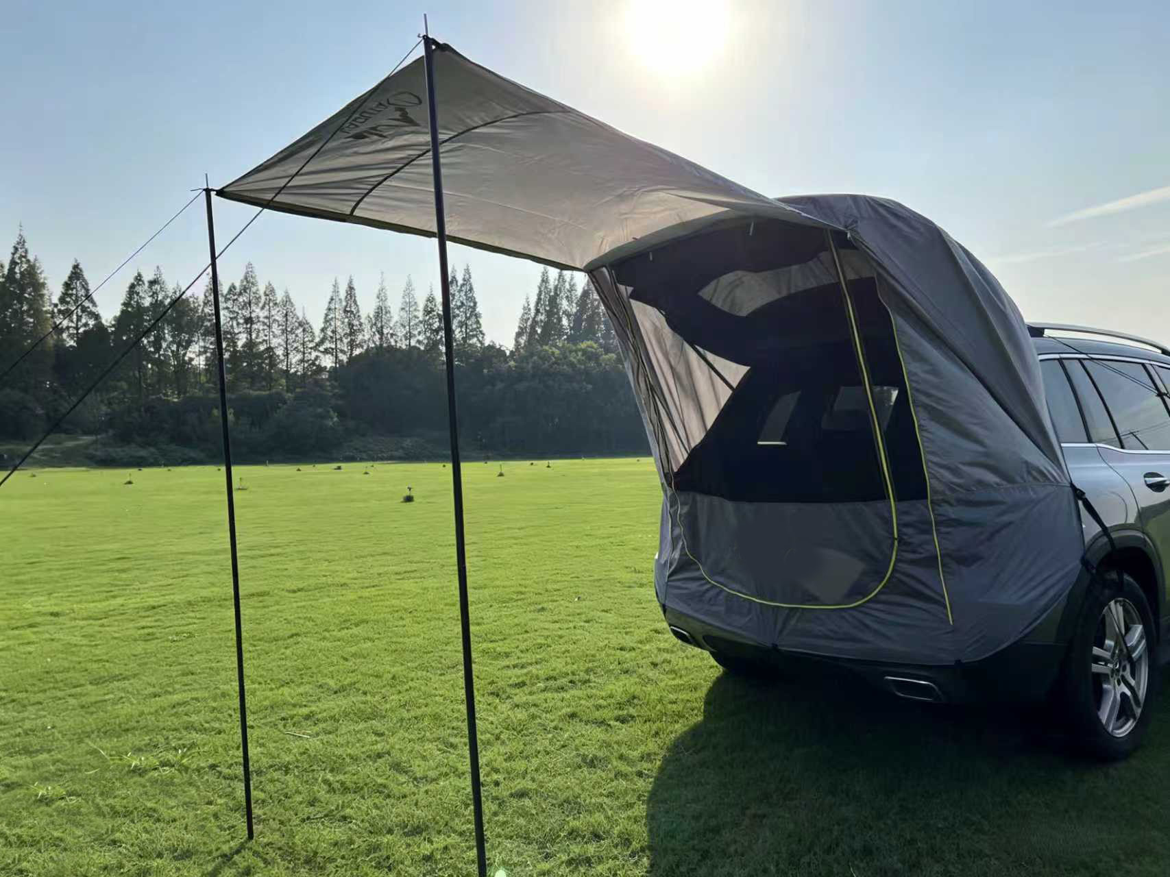 Outdoor Self-Driving Tour Barbecue Camping Car Travel Tent Sunshade Rainproof Trunk Car Rear Extension Tent