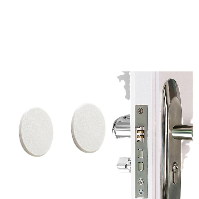 Pegatinas de puerta creativas sin punzonado manija de la puerta del baño anti-colisión pad buffer insonorizado almohadilla suave inodoro dormitorio anti-colisión pegatinas al por mayor