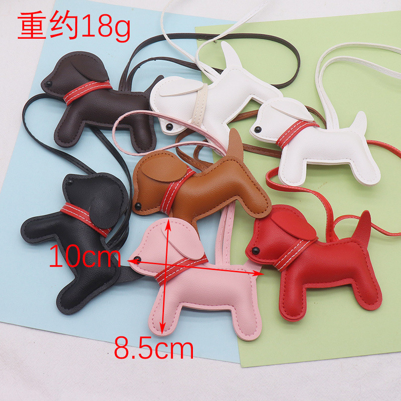 Cartoon Puppy Bag Pendant Creative Car Keychain Pendant Big and Small Dog Mobile Phone Case Patch Wrist Strap Pendant