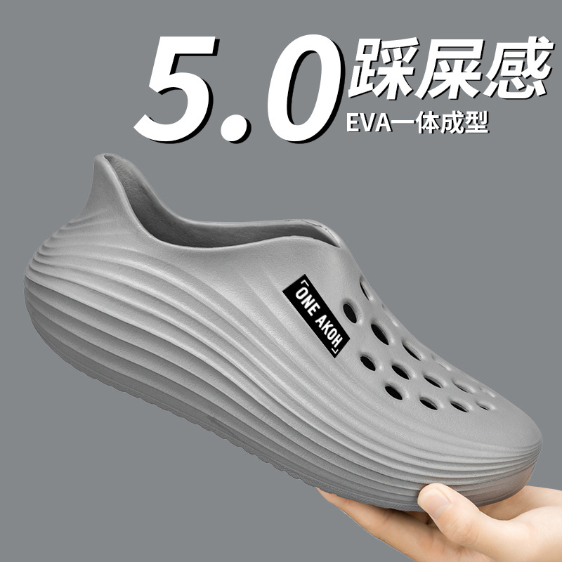 Transfronterizo Amazon eva Cómodo y simple zapatos casuales con agujeros, deportes para hombres, sandalias y zapatillas impermeables, comercio exterior para mujeres