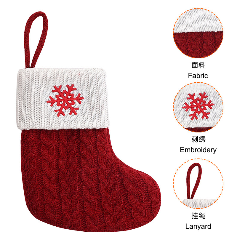 Cross-border Christmas socks Christmas tree decoration letter socks creative pendants children's gifts party decoration cross-border low price