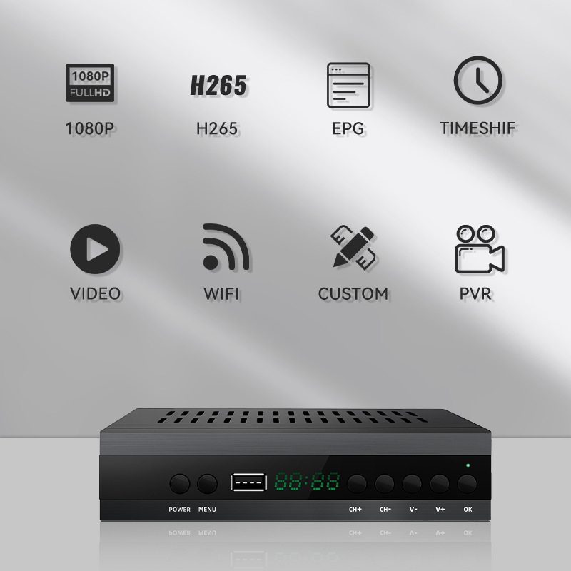 Decodificador DVB-T2 H.265 HD para Finlandia Polonia España receptor de señal terrestre image 3